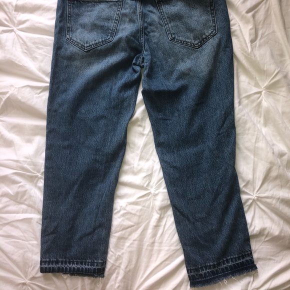 BDG Easy Rider Grazer blue denim jeans distressed size 27W - Picture 2 of 4